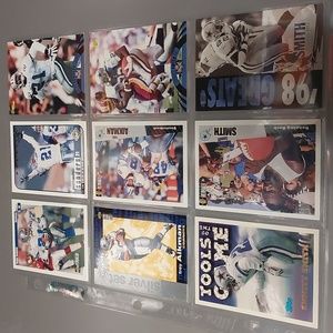 Set of 9 Dallas Cowboys Trading Cards